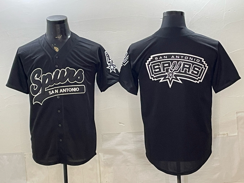 Men's San Antonio Spurs Baseball CUSTOM Jersey