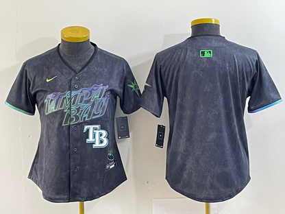 Women's Tampa Bay Rays  Charcoal 2024 City Connect Jersey