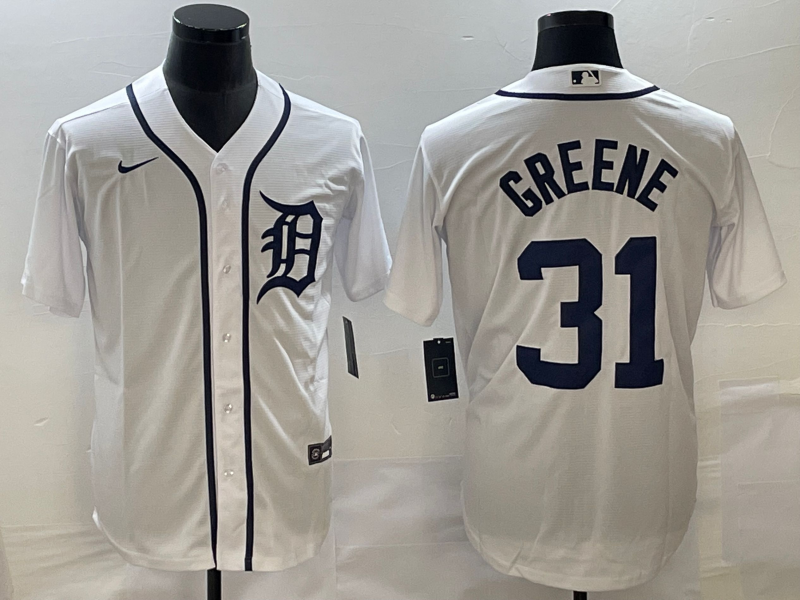 Men's Riley Greene Detroit Tigers White Player Jersey