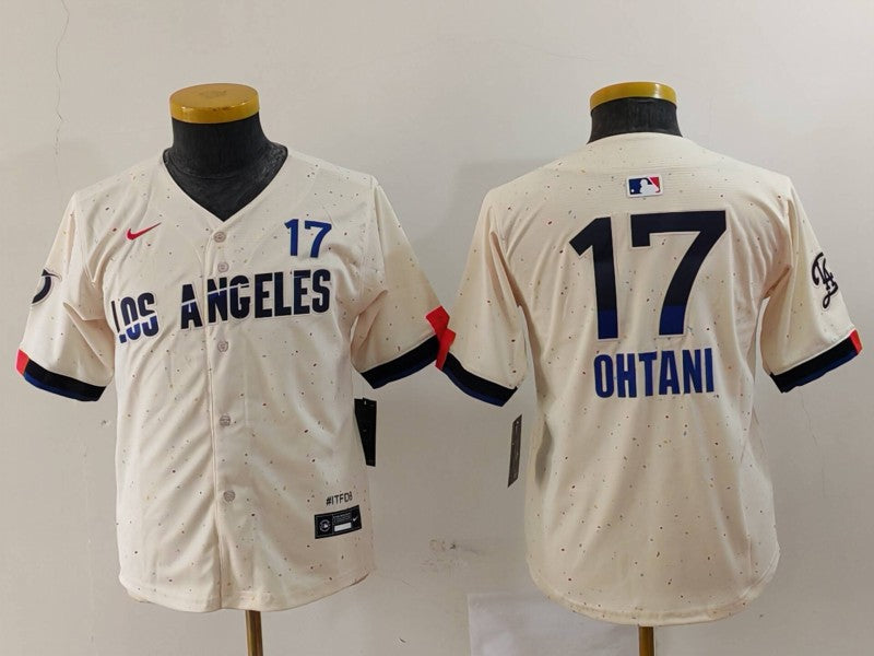 Youth Shohei Ohtani Los Angeles Dodgers Cream 2024 City Connect Player Jersey