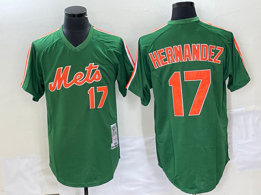 Keith Hernandez Men's New York Mets Throwback Jersey - Green Authentic