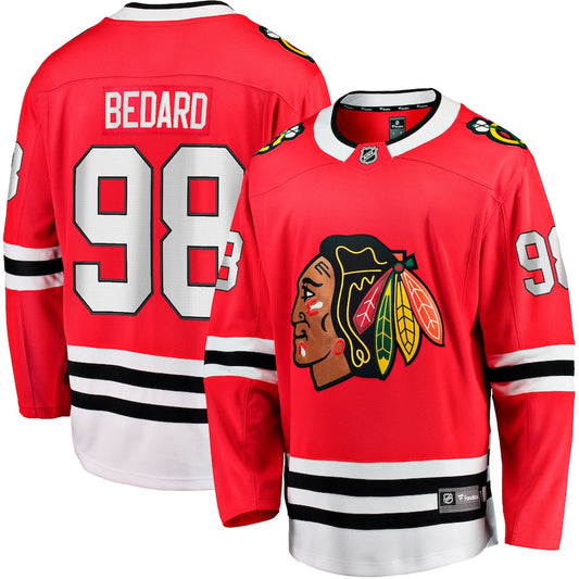Youth Chicago Blackhawks Connor Bedard Red Player Jersey