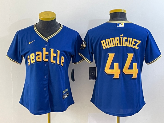 Women's Seattle Mariners Julio Rodriguez Royal 2023 City Connect Replica Player Jersey