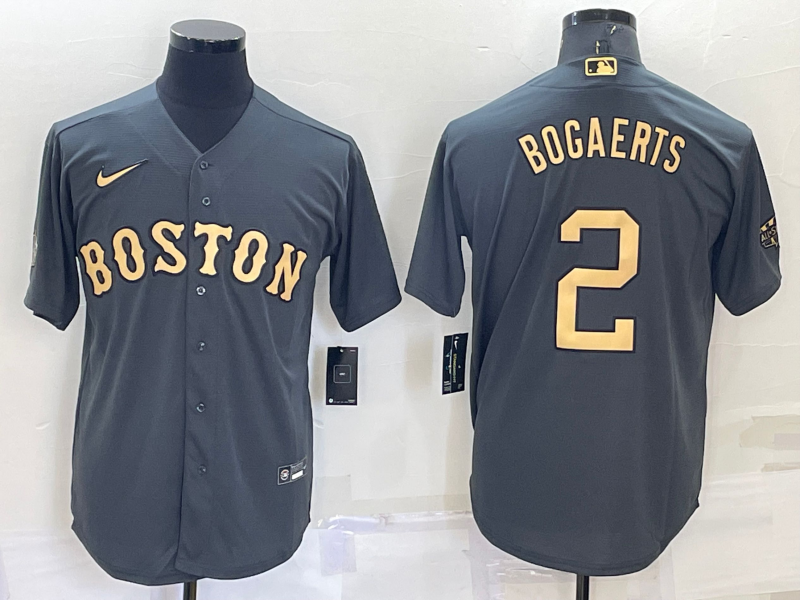 Men's Boston Red Sox Xander Bogaerts Charcoal All-Star Game Jersey