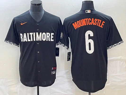 Men's Baltimore Orioles Ryan Mountcastle Black City Connect Player Jersey