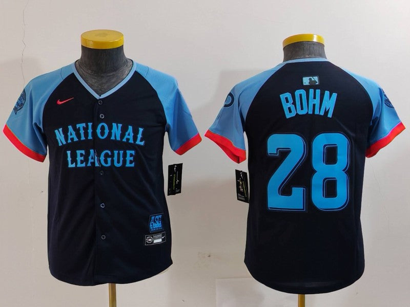 Youth National League Alec Bohm Navy 2024 All-Star Game Player Jersey