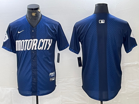 Men's Detroit Tigers Navy 2024 City Connect Jersey | CUSTOM