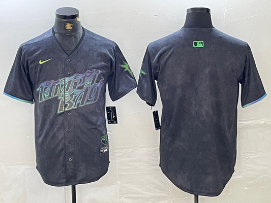 Men's  Tampa Bay Rays  Charcoal 2024 City Connect Jersey