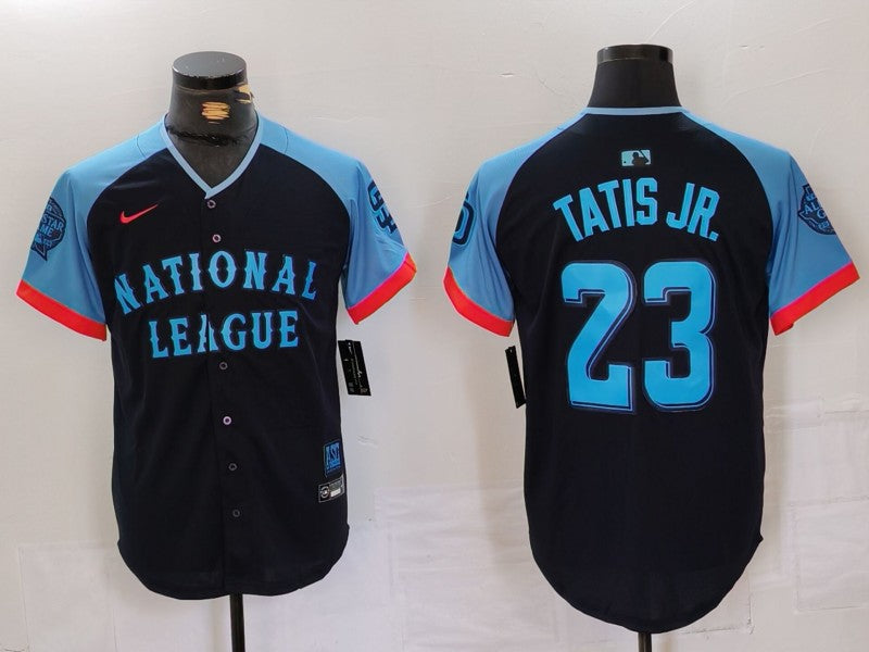 Men's Fernando Tatis Jr. National League  Navy 2024 All-Star Game Player Jersey