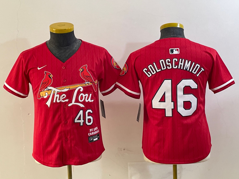 Youth St. Louis Cardinals Paul Goldschmidt  Red 2024 City Connect Player Jersey