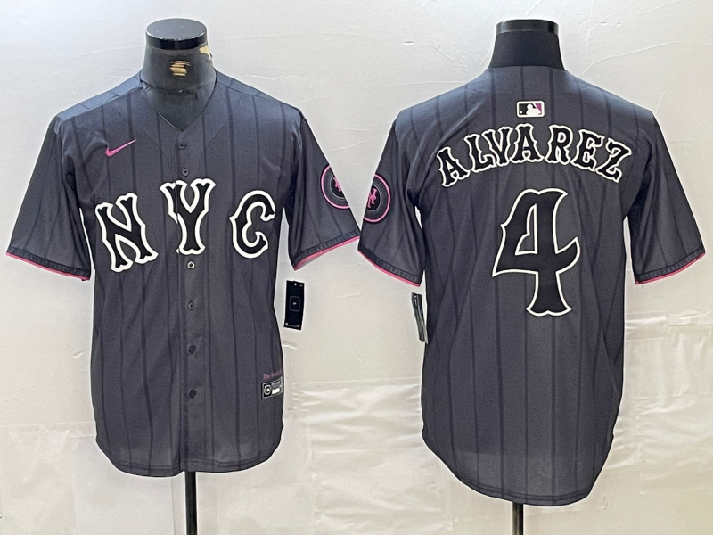 Men's New York Mets Francisco Alvarez 2024 City Connect Player Jersey