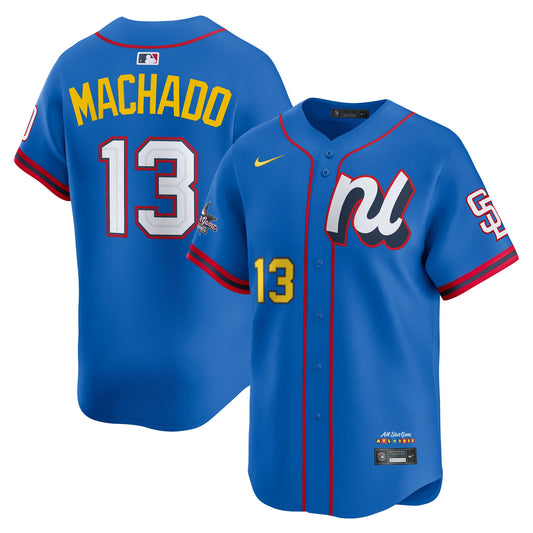 Men's National League Manny Machado Blue 2025 All-Star Player Jersey