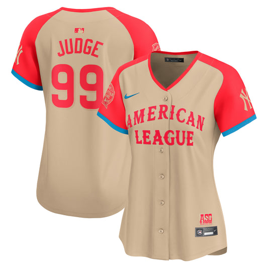 Women's American League Aaron Judge Cream 2024 All-Star Game Player Jersey