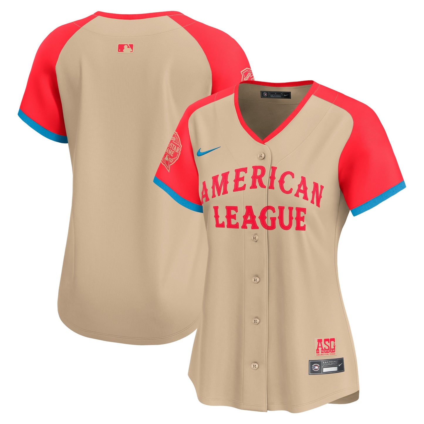 Women's American League Cream 2024 All-Star Game Player CUSTOM Jersey