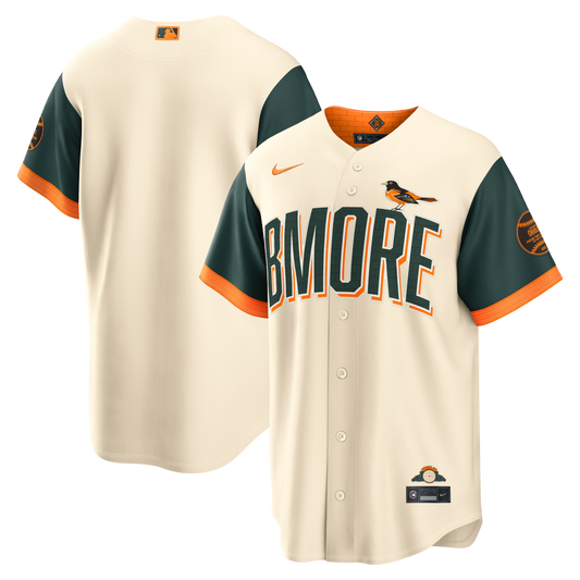 Men's Baltimore Orioles Cream 2026 City Connect Stadium Jersey