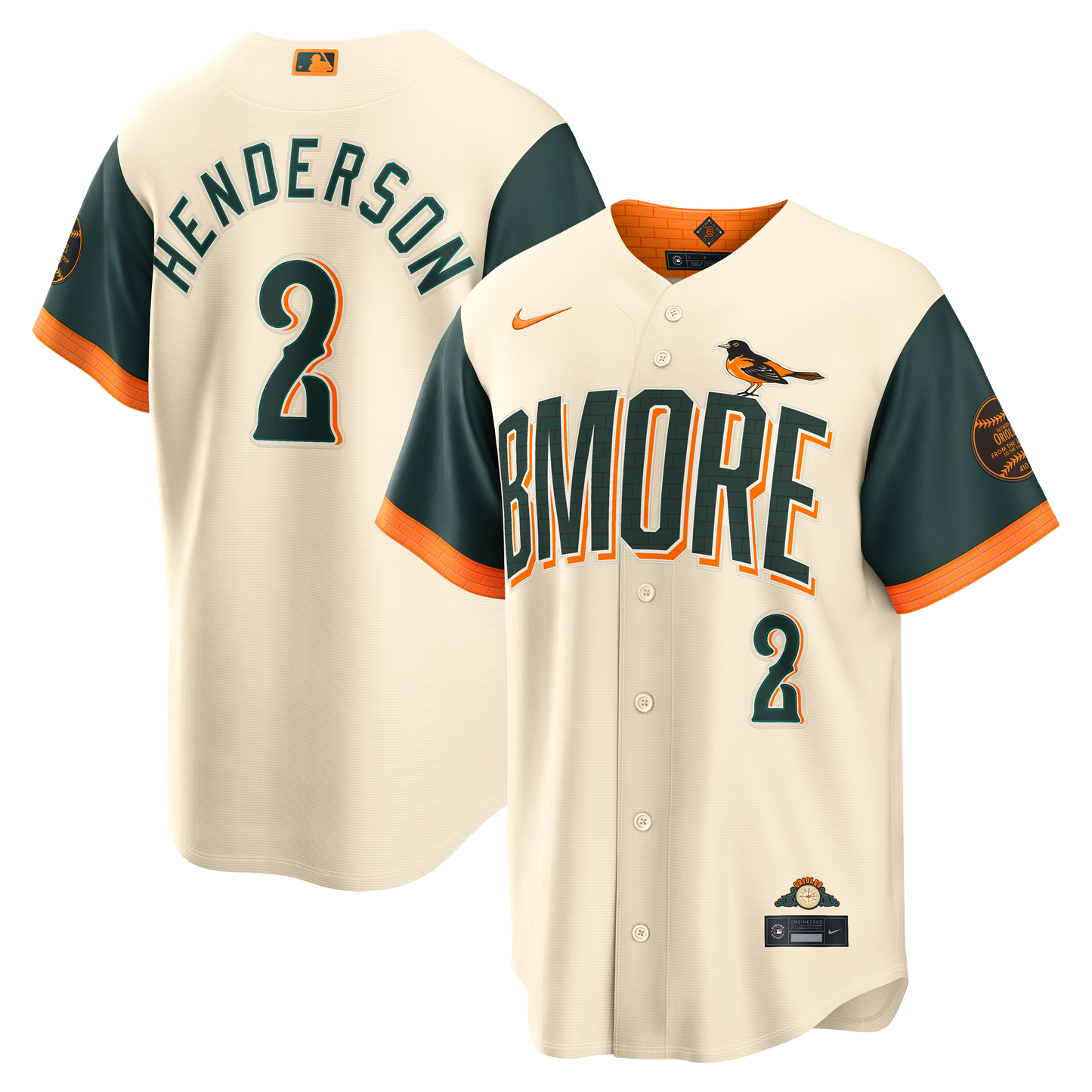 Men's Baltimore Orioles Gunnar Henderson Cream 2026 City Connect Stadium Jersey