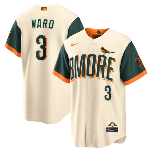 Men's Baltimore Orioles Taylor Ward Cream 2026 City Connect Stadium Jersey