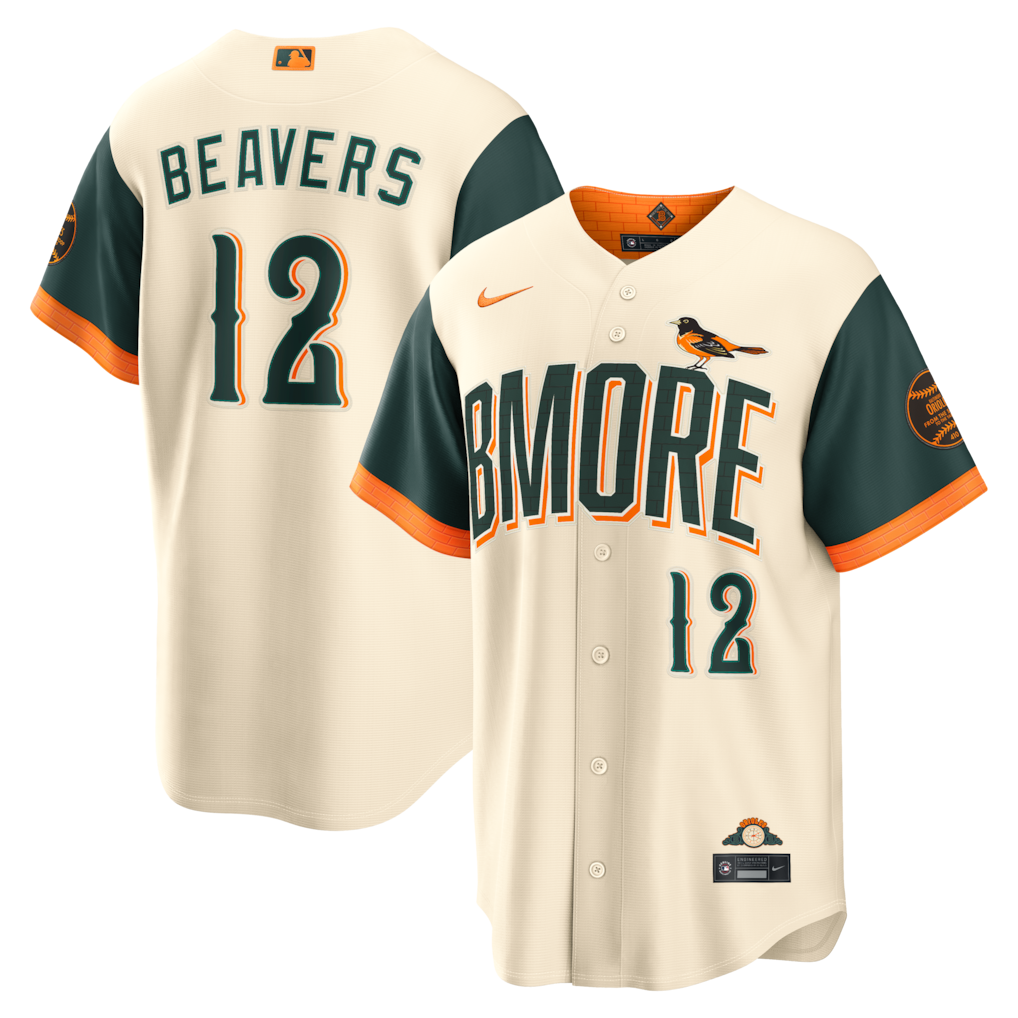 Men's Baltimore Orioles Dylan Beavers  Cream 2026 City Connect Stadium Jersey