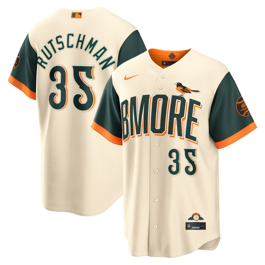 Men's Baltimore Orioles Adley Rutschman  Cream 2026 City Connect Stadium Jersey
