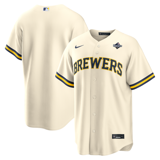 Men's Milwaukee Brewers  Cream 2026 World Series Home Jersey