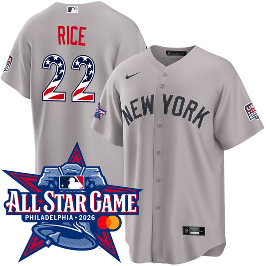 Men's Ben Rice New York Yankees 2026 All-Star Edition Stars & Stripes Road Jersey