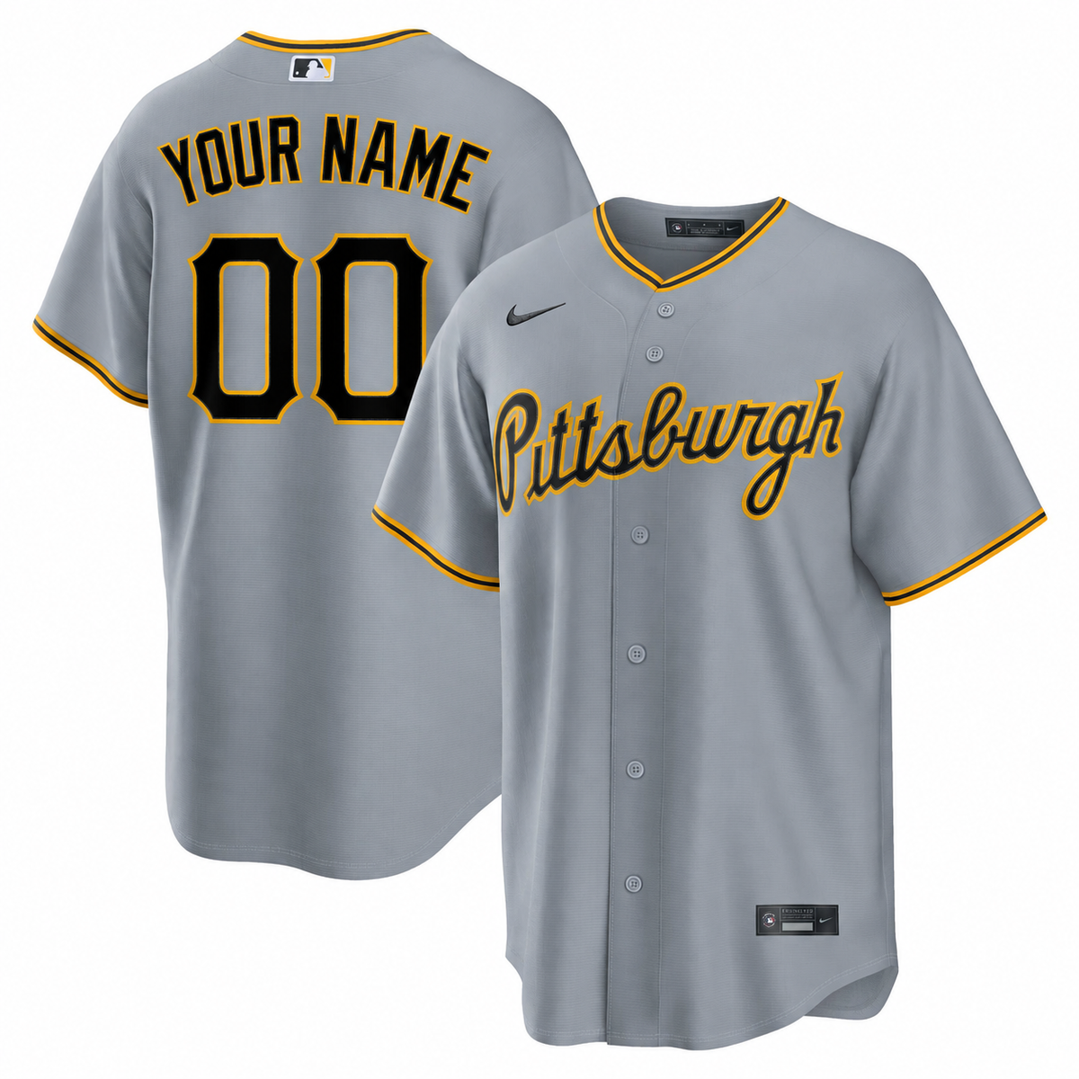 Men's Pittsburgh Pirates  Replica Custom Jersey