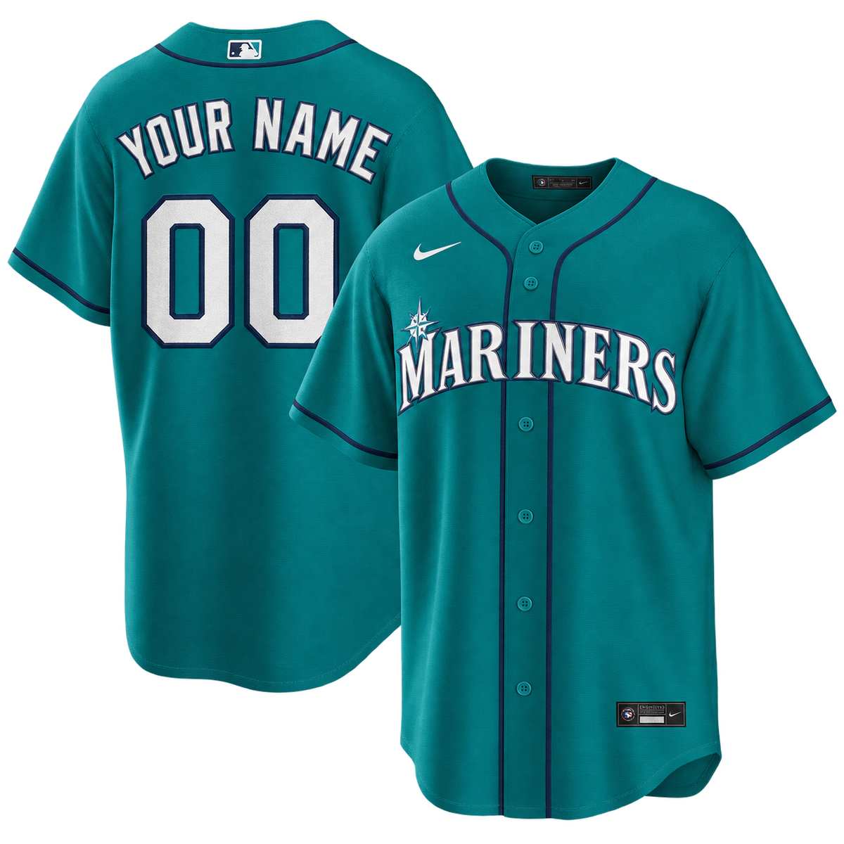 Men's Seattle Mariners  Replica Custom Jersey