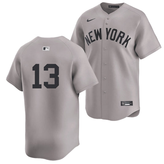 Men's Jazz Chisholm Jr. New York Yankees  Gray Road Jersey