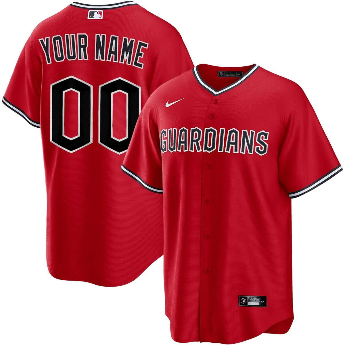 Men's Cleveland Guardians Replica Custom Jersey