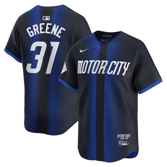 Men's Detroit Tigers Riley Greene Navy 2024 City Connect Jersey