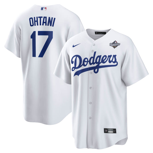 Men's Los Angeles Dodgers Shohei Ohtani White 2025 World Series Home Player Jersey