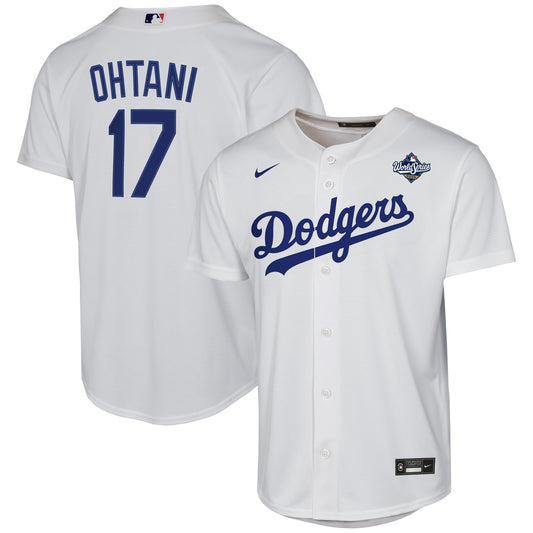 YOUTH Los Angeles Dodgers Shohei Ohtani White 2025 World Series Home Player Jersey