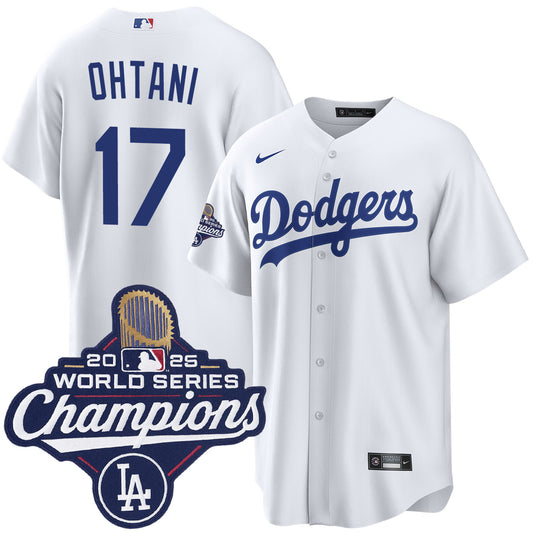 Men's Los Angeles Dodgers Shohei Ohtani 2025 World Series Champions Home Jersey
