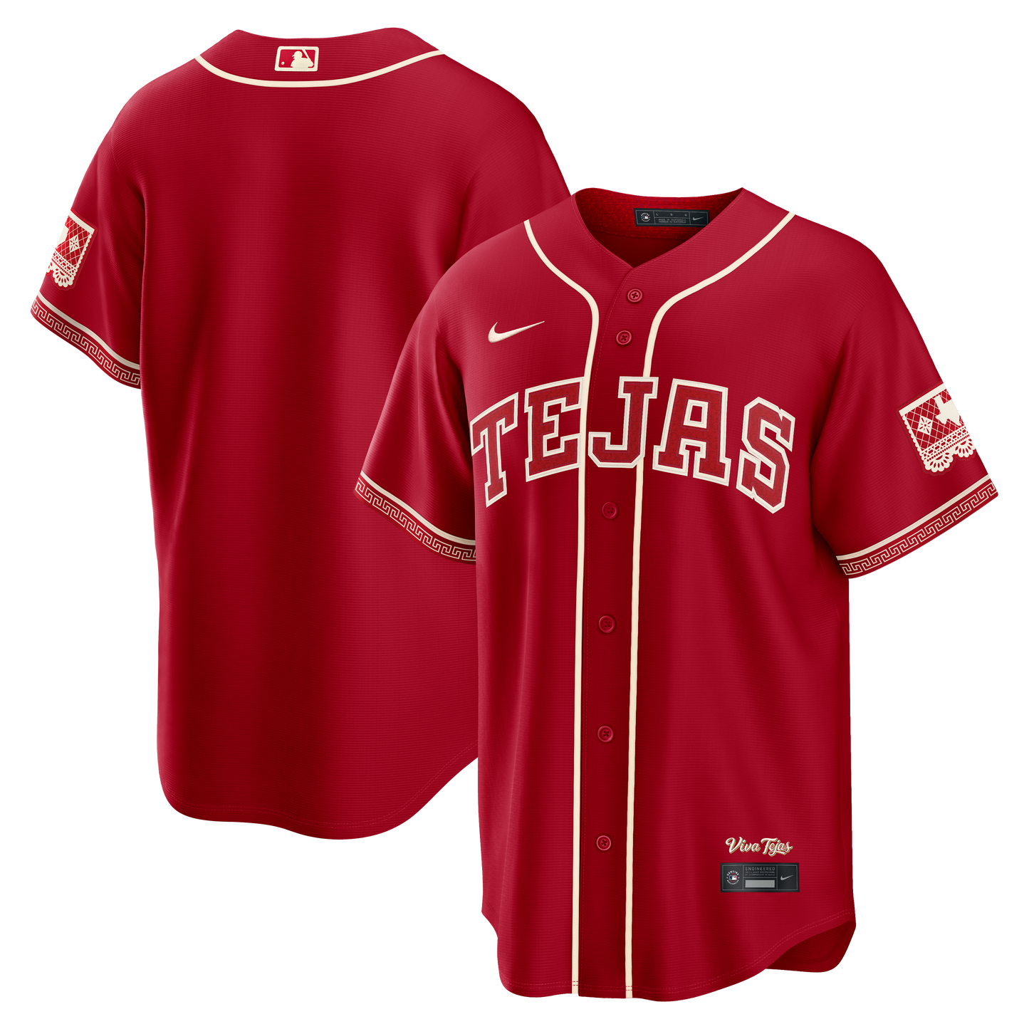 Men's Texas Rangers Red 2026 City Connect Stadium Jersey