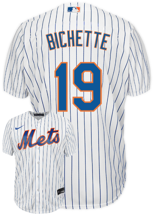 Youth New York Mets Bo Bichette White Home Jersey