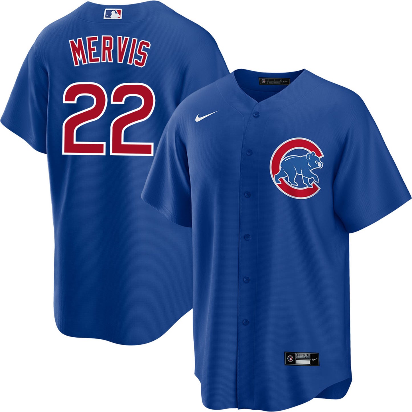 Men's  Chicago Cubs Matt Mervis Player Jersey