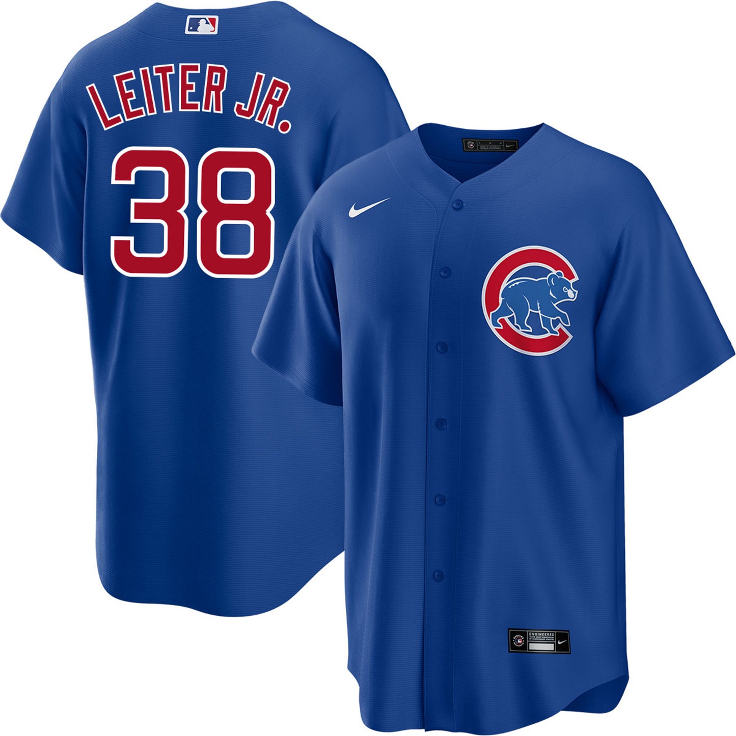 Men's  Chicago Cubs Mark Leiter Player Jersey