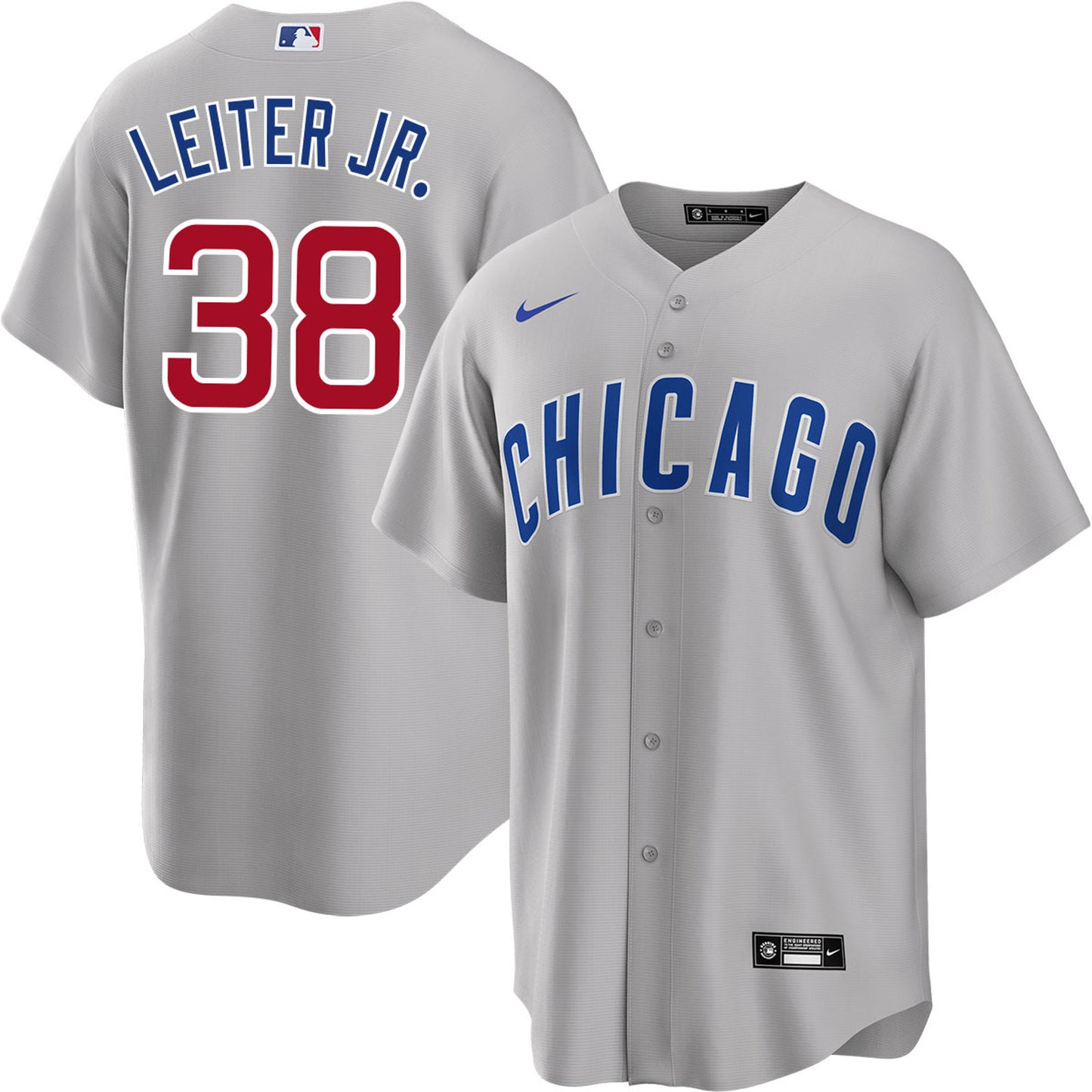 Men's  Chicago Cubs Mark Leiter Player Jersey