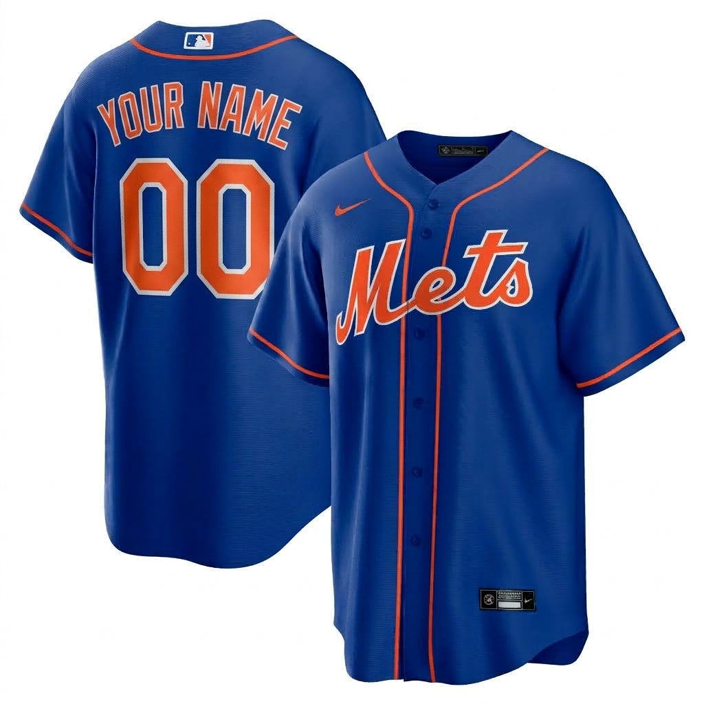 Men's New York Mets Replica Custom Jersey