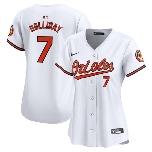 Women's Baltimore Orioles Jackson Holliday White Home Player Jersey