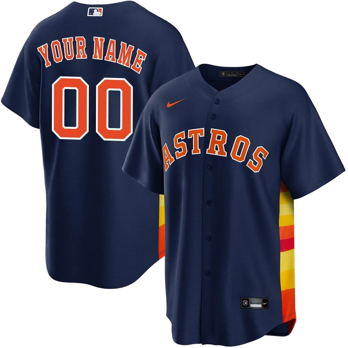 Men's Houston Astros  Replica Custom Jersey