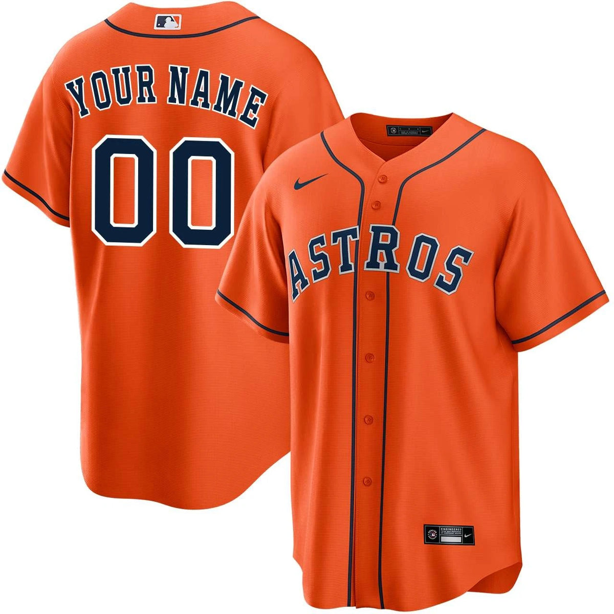 Men's Houston Astros  Replica Custom Jersey
