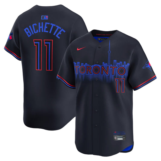 Men's Toronto Blue Jays Bo Bichette Black 2024 City Connect Jersey