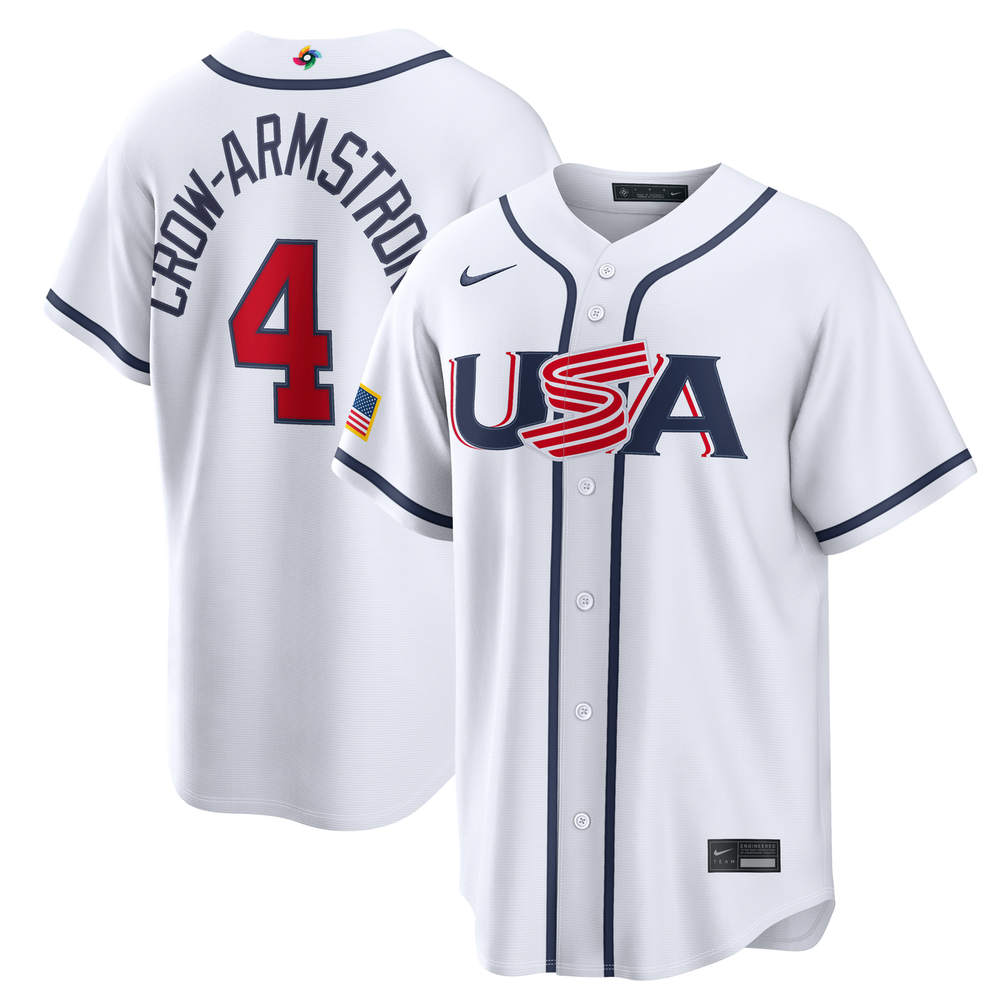 Men's Pete Crow-Armstrong USA 2026 Baseball World Baseball Classic Jersey