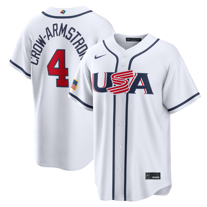 Men's Pete Crow-Armstrong USA 2026 Baseball World Baseball Classic Jersey