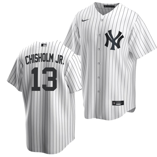 Men's Jazz Chisholm Jr. New York Yankees  White Home Player Jersey