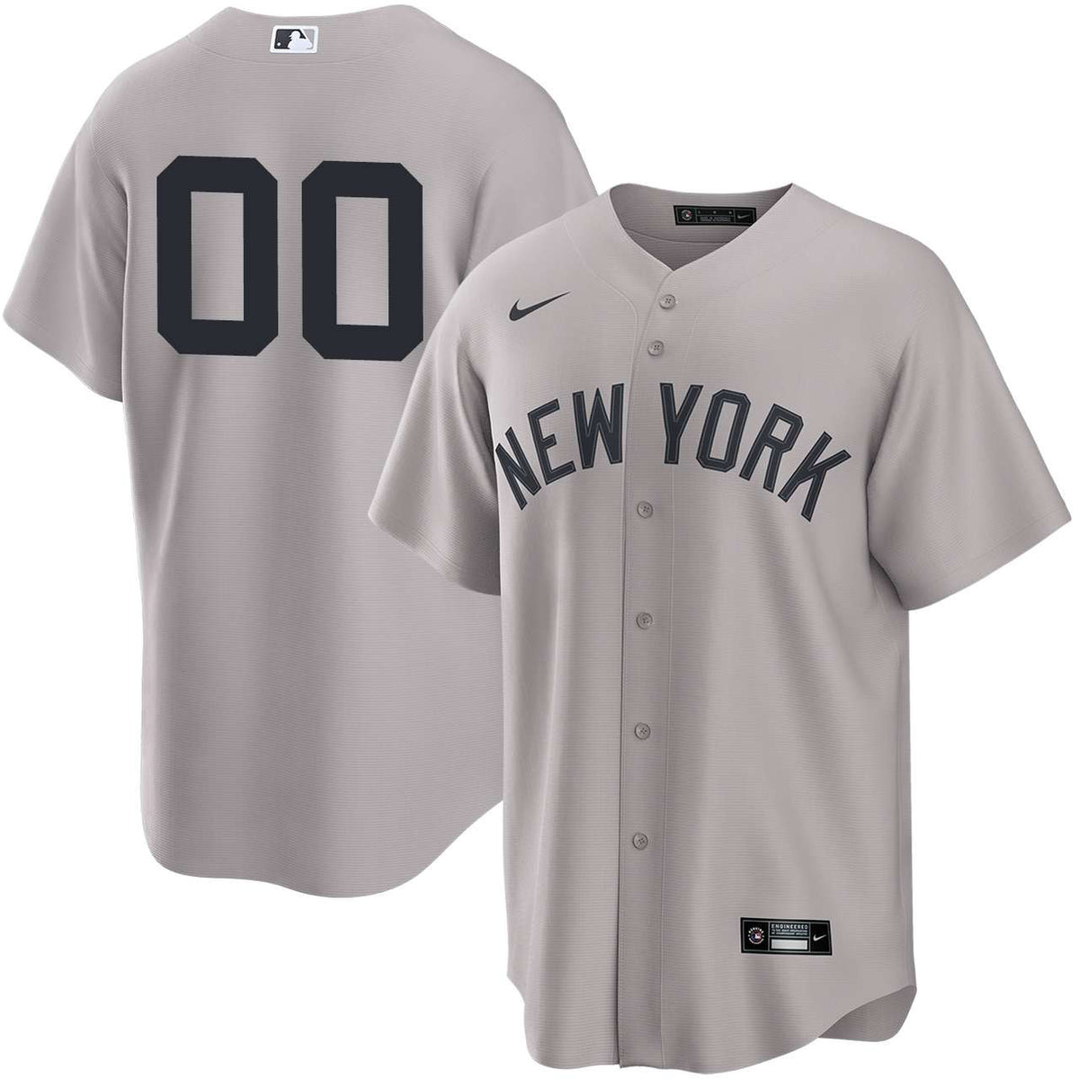 Men's New York Yankees White Home Replica Custom Jersey