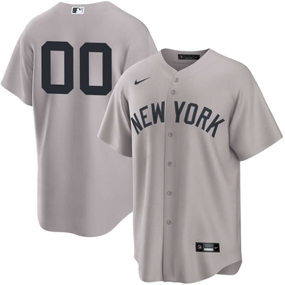 Men's New York Yankees White Home Replica Custom Jersey