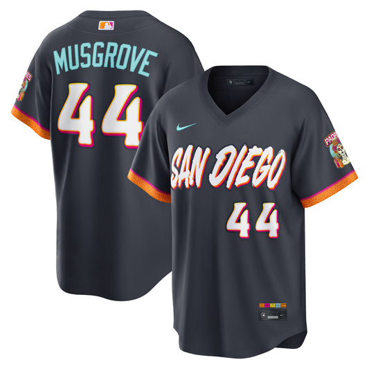 Men's San Diego Padres Joe Musgrove Obsidian 2026 City Connect Stadium Jersey