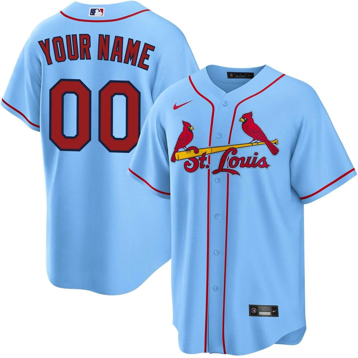 Men's St. Louis Cardinals  Replica Custom Jersey